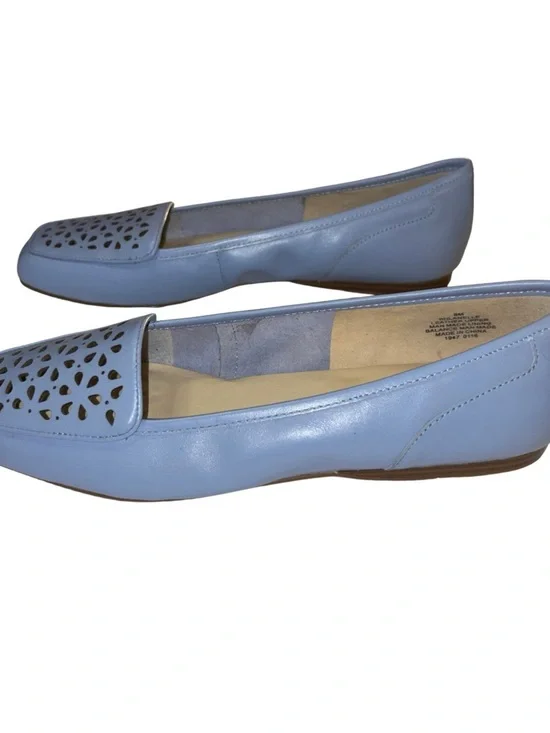 Bandolino Light Blue Laser Cut Loafers - Picture 3 of 11